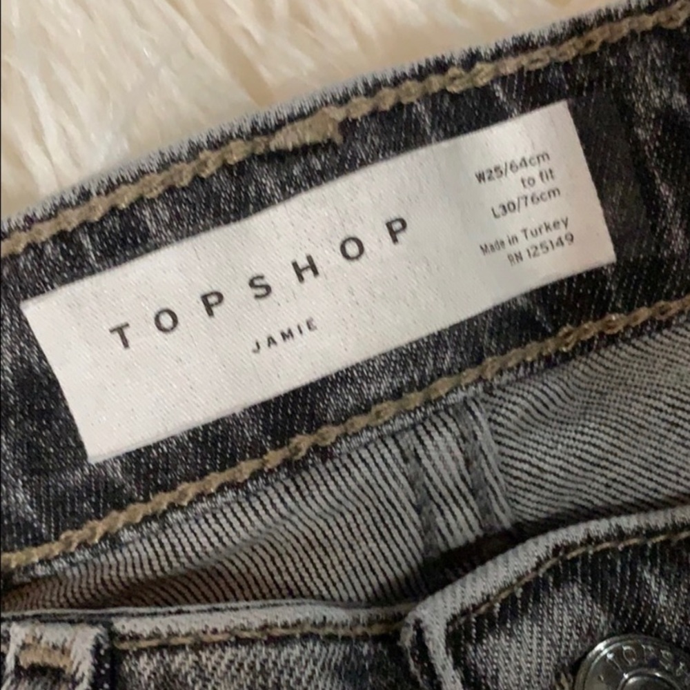 Topshop Jamie acid wash jeans